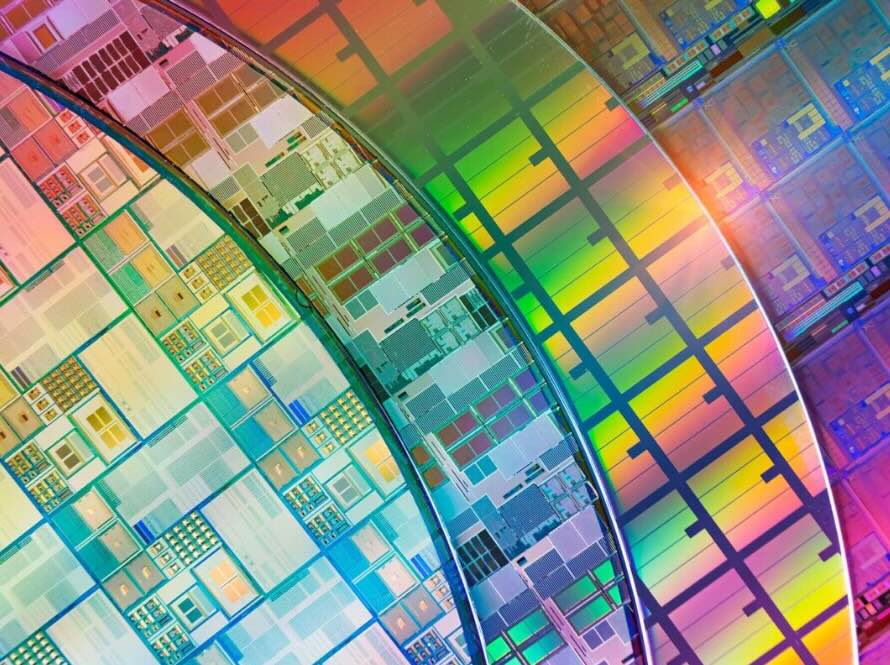 Silicon wafer rainbow